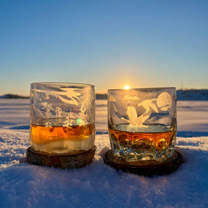 Ice Rose Whiskey Tumbler