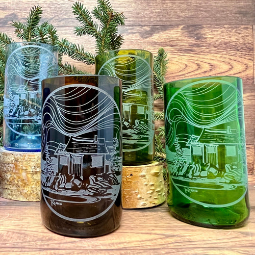 RC Cabin in the Woods Glassware